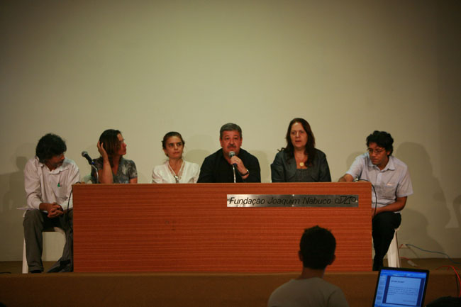 Mesa de abertura do Seminário